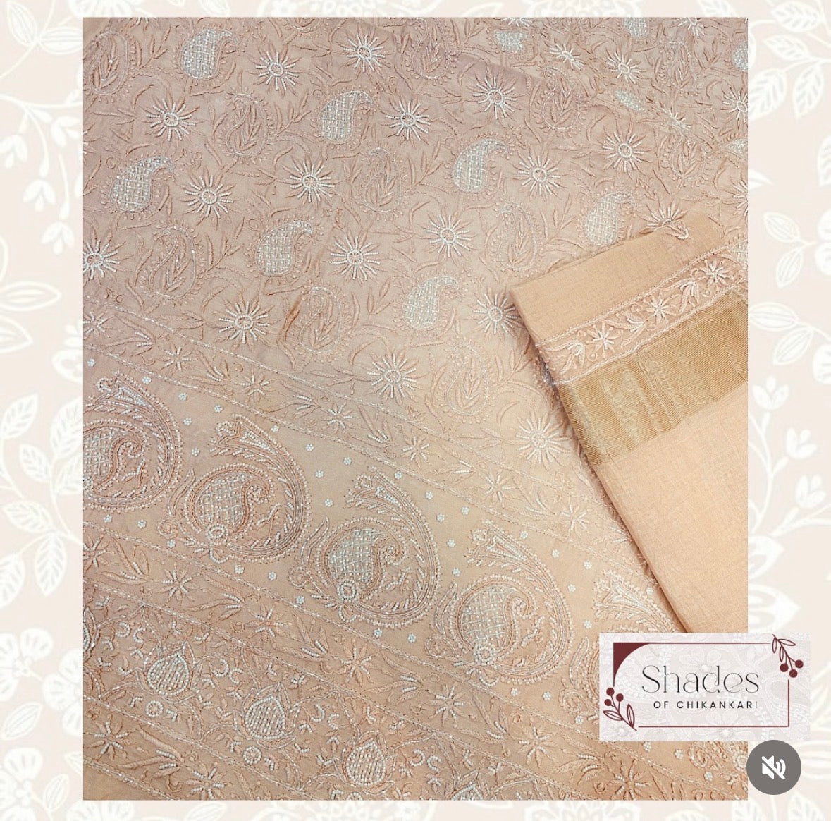 Noor Pearl Chanderi Unstitched Set